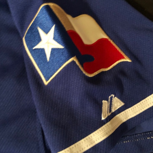 Vintage  MLB Texas Rangers Authentic Majestic Jersey sz 44 - Picture 3 of 13